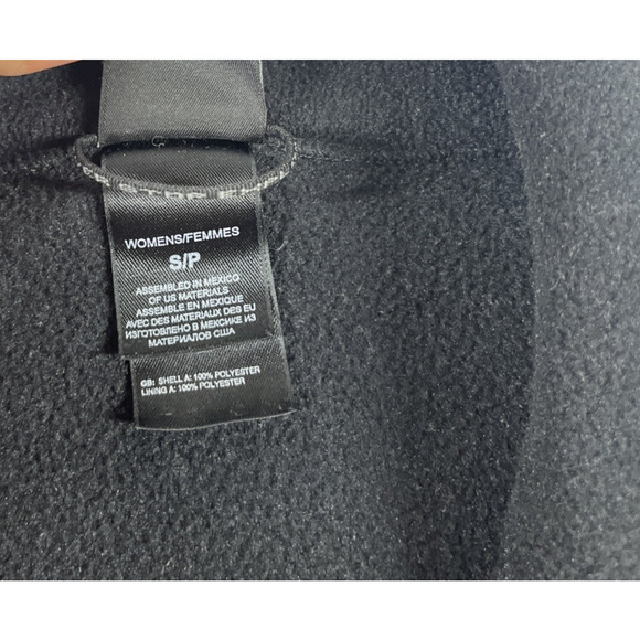 North Face Jacket Womens Small Polartec Fleece Full Zip Up Black - Picture 3 of 14